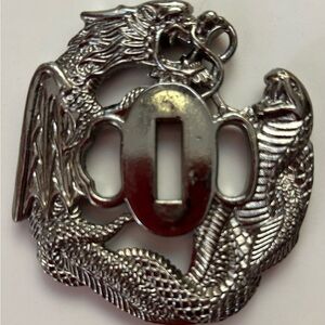 Alloy Dragon cobra tsuba hand guard plate for samurai sword katana